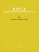 Ravel : Piano Trio for Piano Violin & Cello - Score & Parts