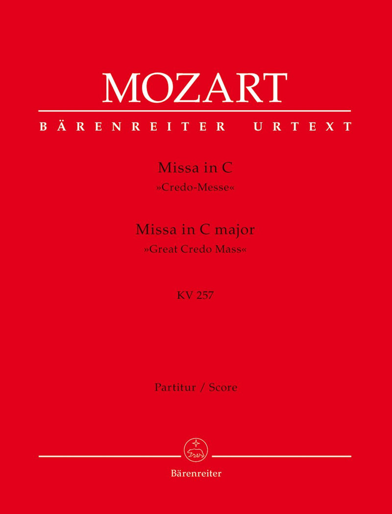 Mozart: Mass in C K257 Credo Mass - Full Score
