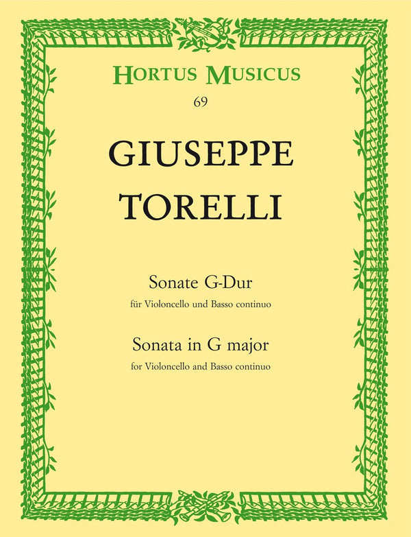 Torelli: Sonata in G for Cello & Basso Continuo