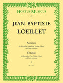 Loeillet : Sonatas for Recorder (Or Flute, Violin, Oboe) & Basso Continuo - Book 1: Op. I, 1-3