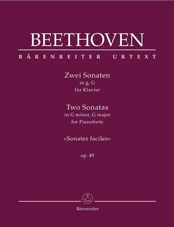 Beethoven: Two Piano Sonatas Op 49
