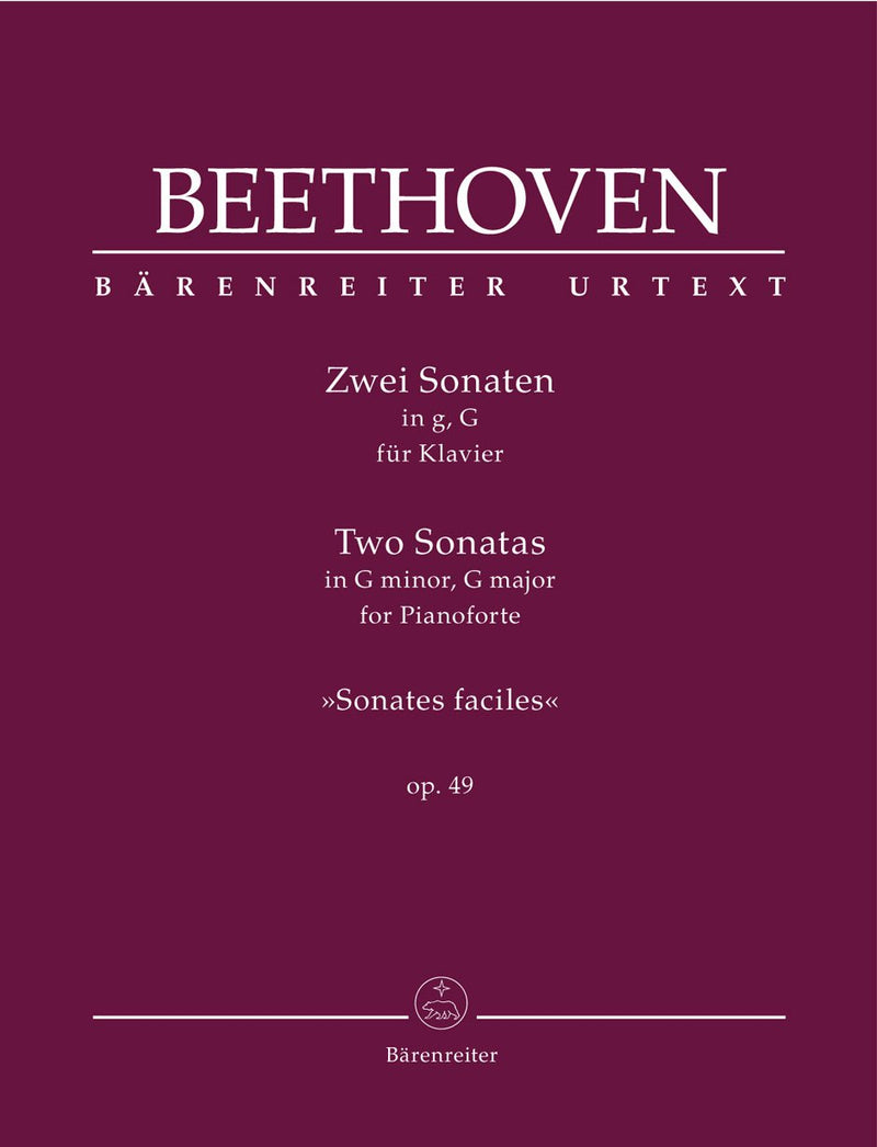 Beethoven: Two Piano Sonatas Op 49