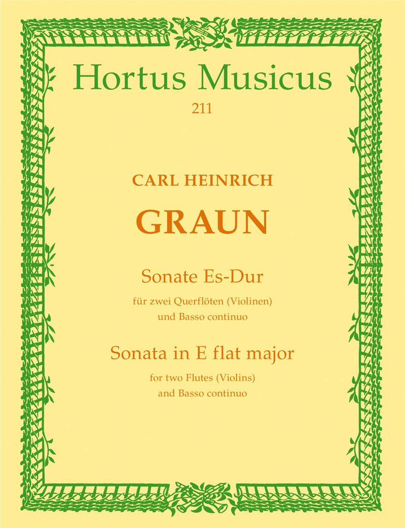 Graun: Sonata in E Flat for Flute & Basso Continuo