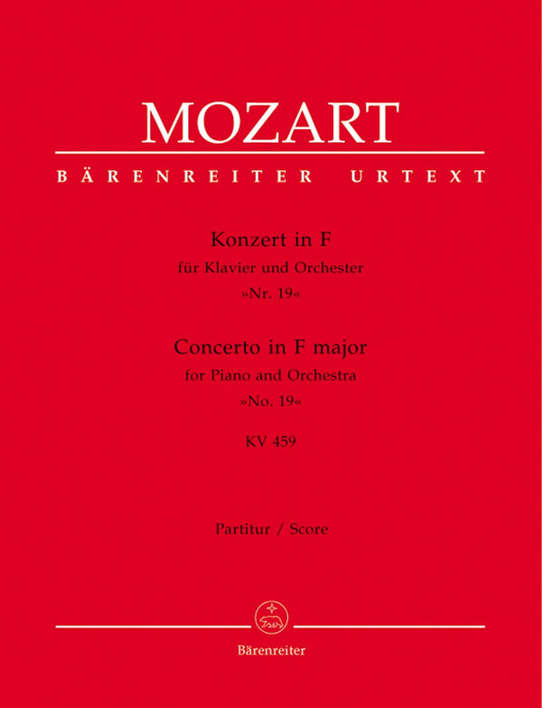 Mozart: Piano Concerto No 19 in F K459 - Full Score