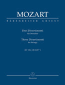 Mozart: Divertimenti 3 K136-8 - Study Score