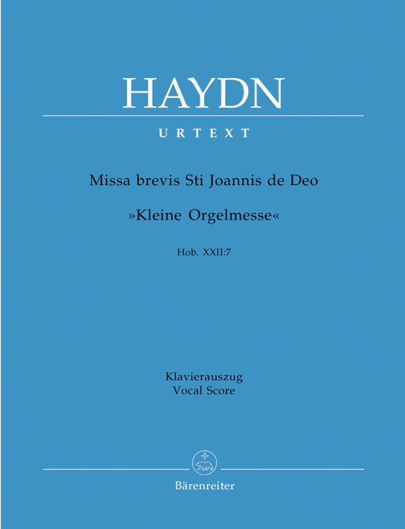 Haydn: Missa Brevis Sancti Joannis De Deo Hob XXII:7 - Vocal Score