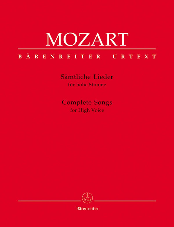 Mozart: Complete Songs for High Voice