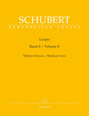 Schubert: Lieder Volume 8 for Medium Voice