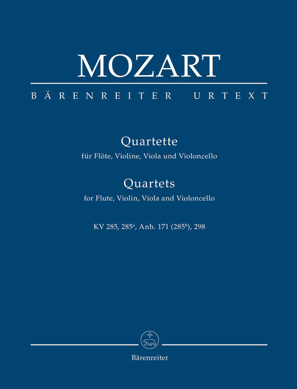 Mozart: Flute Quartets K285, 285A - Study Score