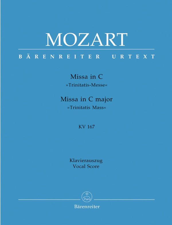Mozart: Mass C K167 Trinitatis Vocalsc