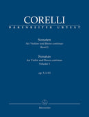 Corelli : Sonatas for Violin & Continuo Op 5 No 1-6