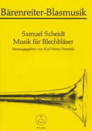 Scheidt: Music for Brass Ensemble (Playing Score)