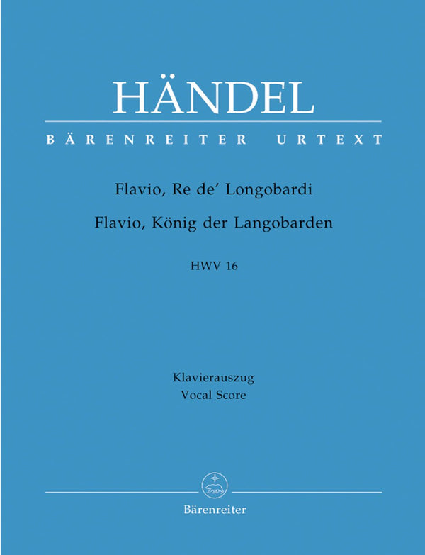 Handel: Flavio Re De Longobardi Opera - Vocal Score