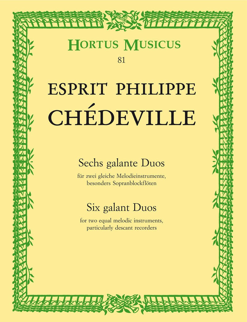 Chedeville: Sechs Galante Duos (Six Gallant Duos) for 2 Flutes