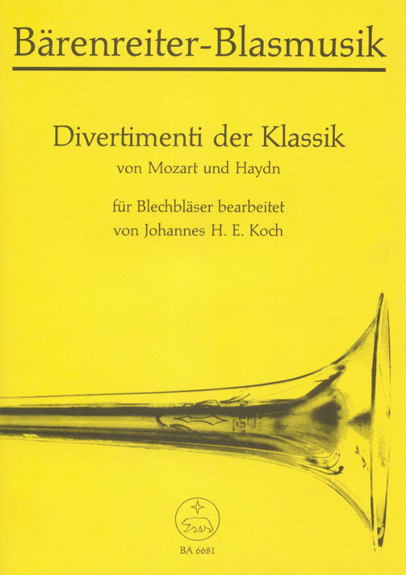 Mozart & Haydn: Divertimenti Brass Score