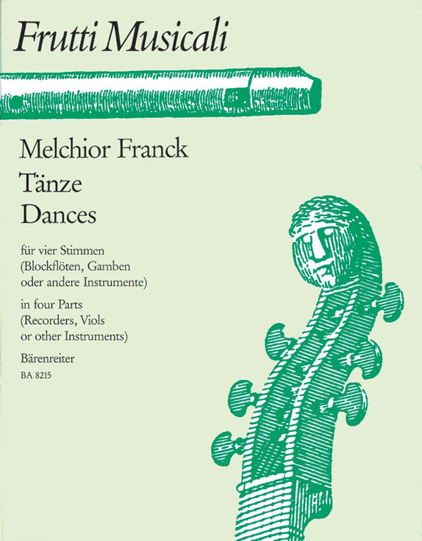 M. Franck : Dances in 4 Parts for Recorder Ensemble - Score & Parts