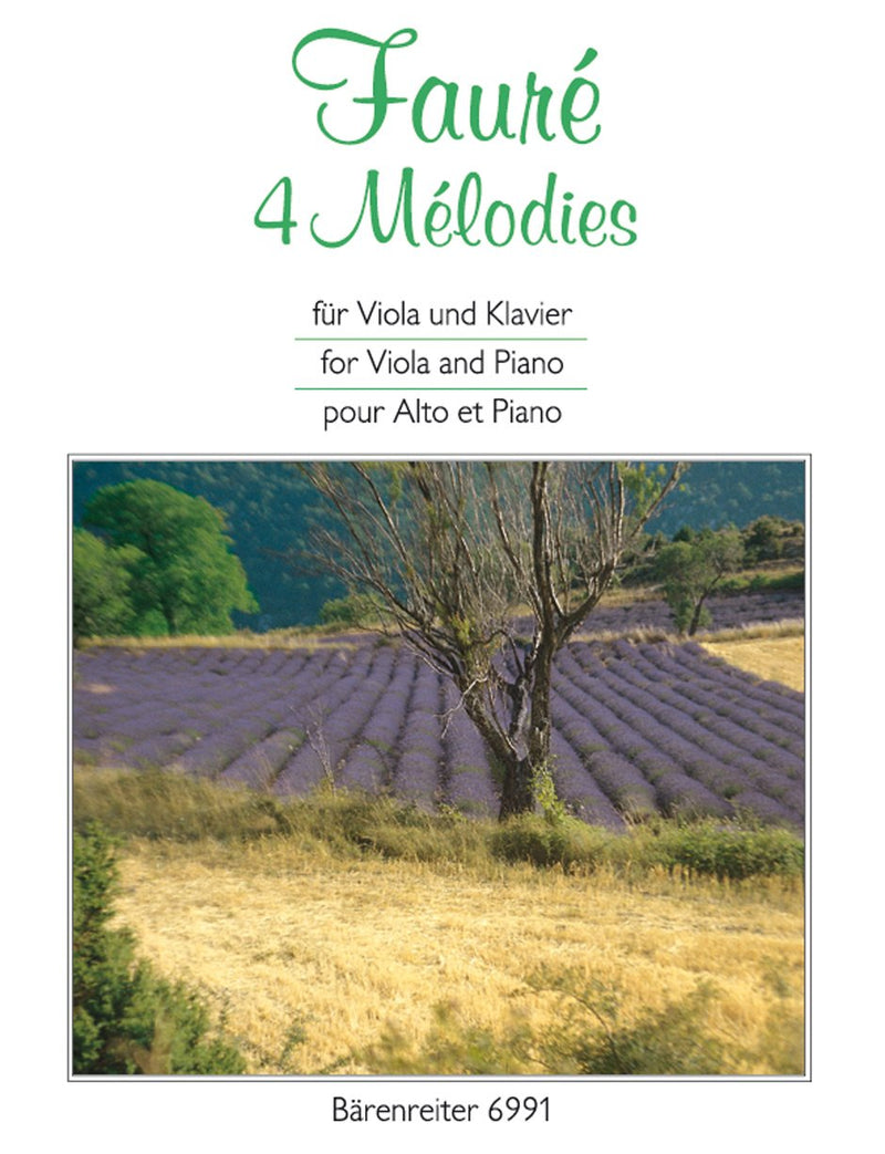 Fauré: 4 Melodies for Viola & Piano