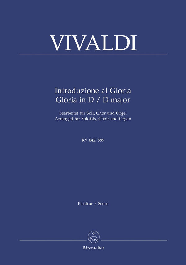 Vivaldi: Gloria in D, Introd Al Gloria - Vocal Score