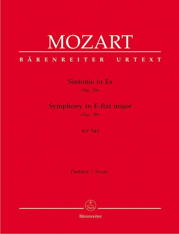 Mozart: Symphony 39 K543 in E Flat Full Score