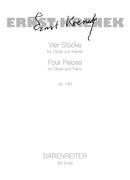 Krenek: Four Pieces for Oboe & Piano (1966)