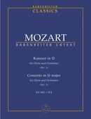 Mozart: Horn Concerto No 1 D K412, 514 - Study Score
