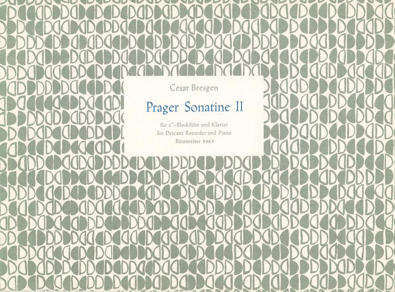 Bresgen: Prague Sonatina No 2 in C for Descant Recorder & Piano