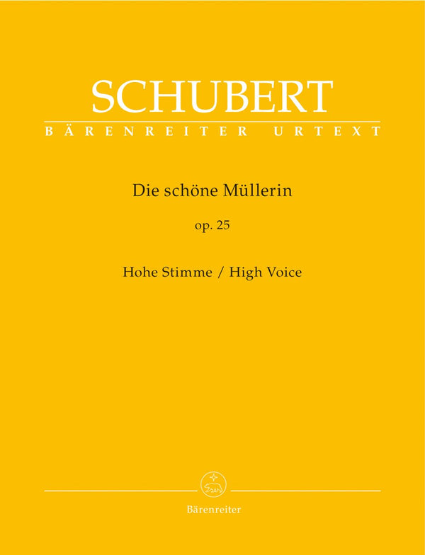 Schubert: Die Scorehone Mullerin Op 25 D 795 for High Voice