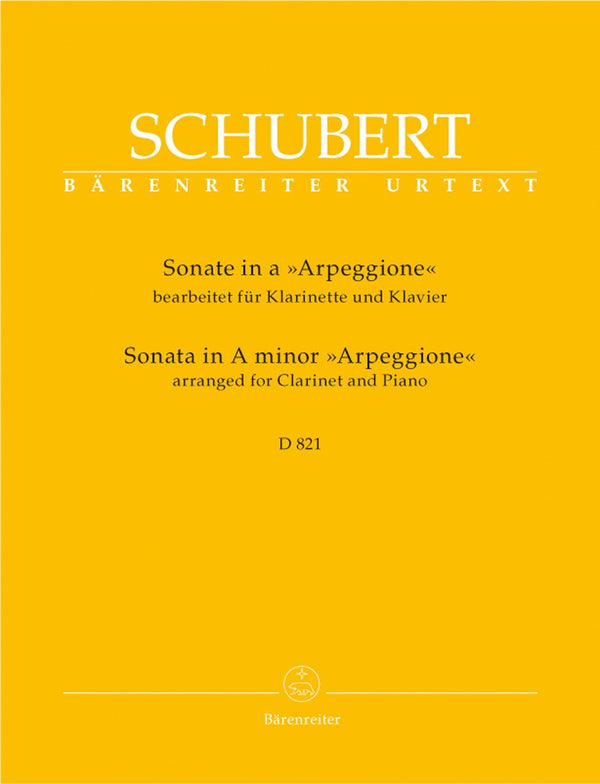 Schubert: Arpeggione Sonata A Minor for Clarinet & Piano