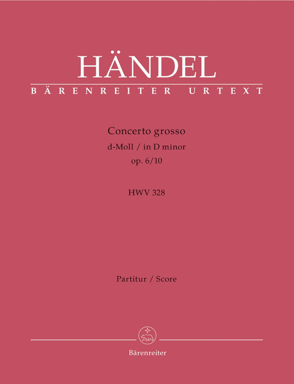 Handel: Concerto Grosso D Minor Op 6, 10 - Full Score