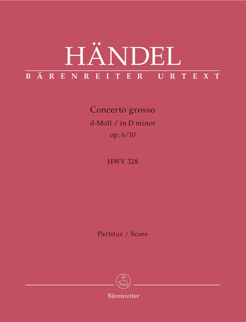 Handel: Concerto Grosso D Minor Op 6, 10 - Full Score