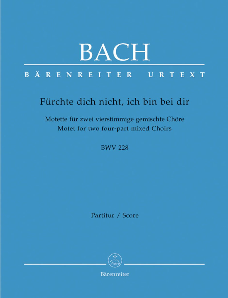 Bach: Furchte Dich Nicht - Vocal Score