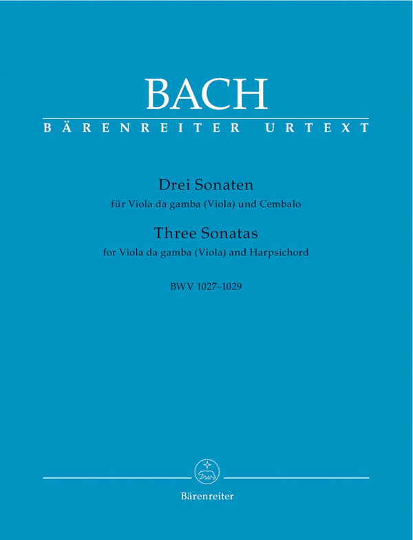 Bach: Sonatas 3 for Viola Da Gamba, Cembalo
