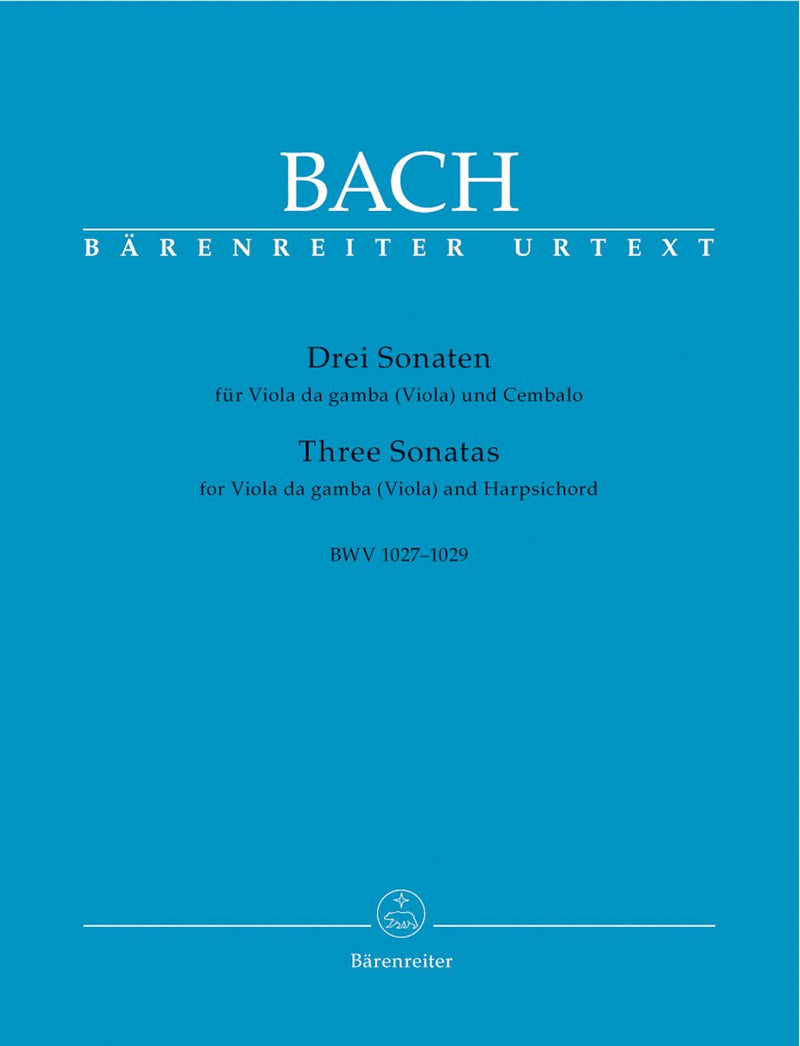 Bach: Sonatas 3 for Viola Da Gamba, Cembalo