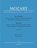 Handel: Messiah K527 German - Vocal Score arr. Mozart