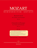 Mozart: Violin Concerto No 2 in D Major K211 for Violin & Piano