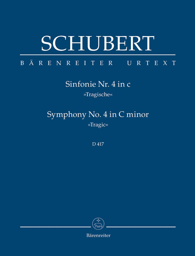 Schubert: Symphony No 4 - Study Score
