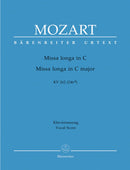 Mozart: Missa Longa C K262 - Vocal Score