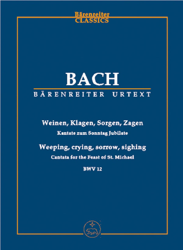 Bach: Cantata No 12 - Study Score