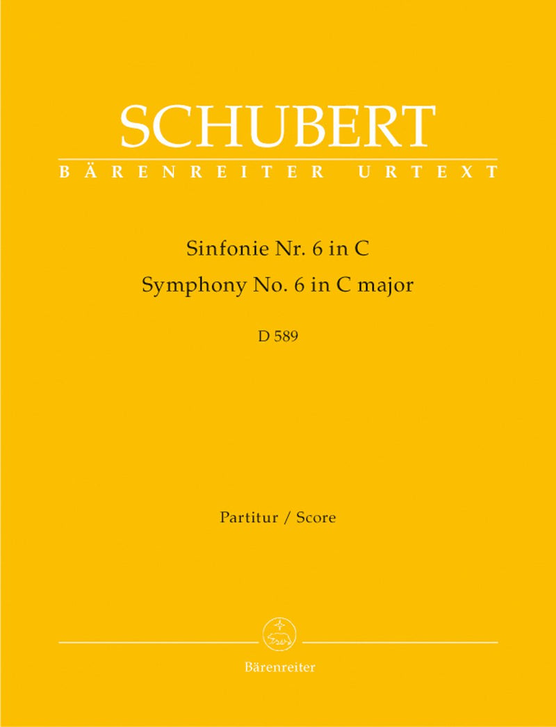 Schubert: Symphony No 6 in C D589 - Full Score
