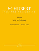 Schubert: Lieder Volume 6 for Medium Voice