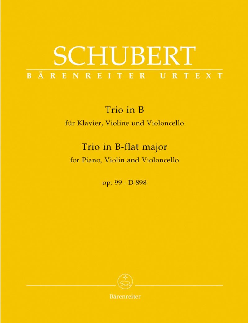 Schubert: Piano Trio in B Flat Op 99 (Set of Parts)