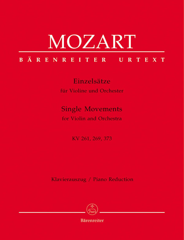 Mozart: Adagio K261 Rondos K269 K373 for Violin & Piano