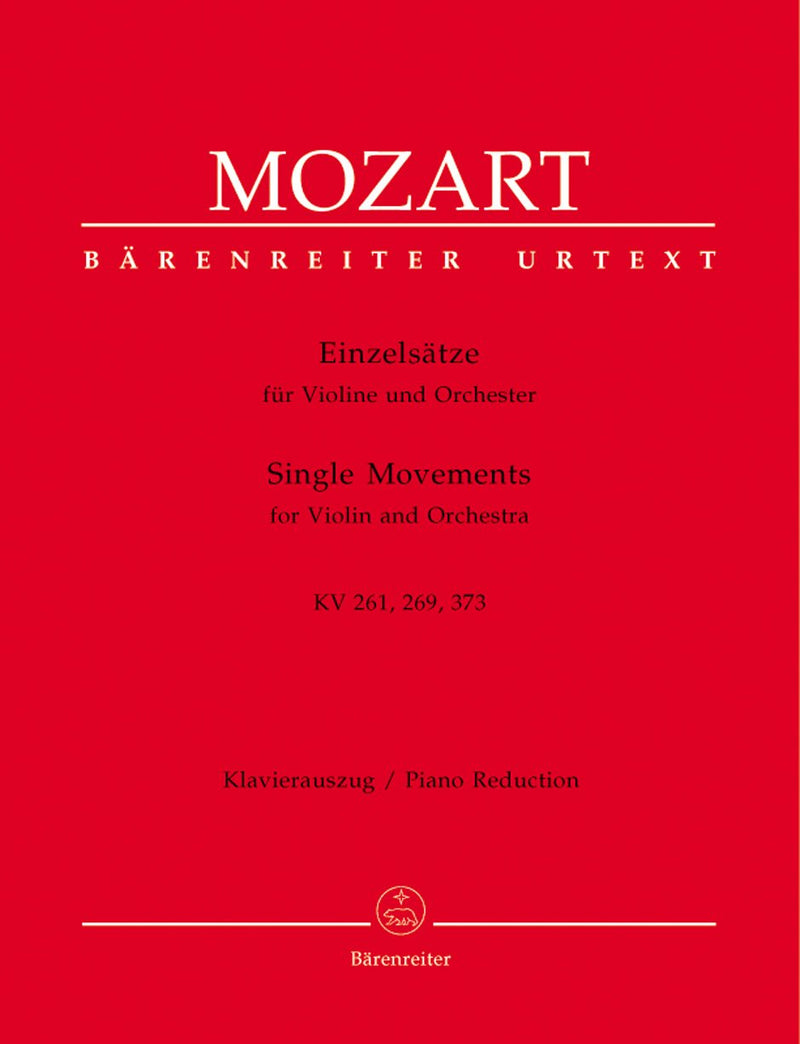 Mozart: Adagio K261 Rondos K269 K373 for Violin & Piano