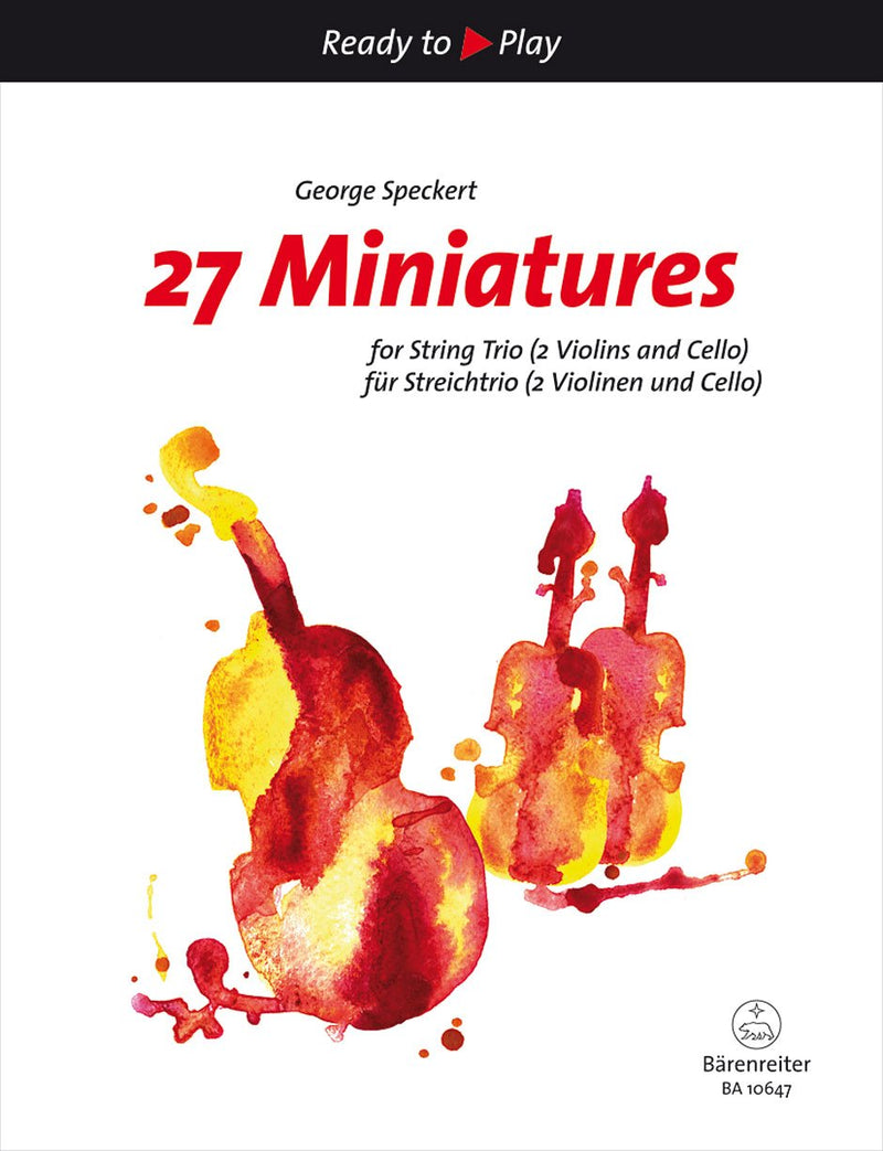 Speckert : 27 Miniatures for String Trio