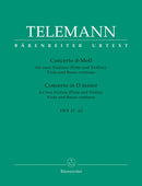 Telemann: Concerto in D for 2 Violins, Viola & Basso Continuo - Score & Parts
