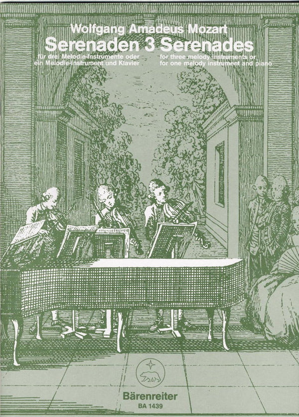 Mozart: Serenade No 3 for String Trio (Score & Parts)
