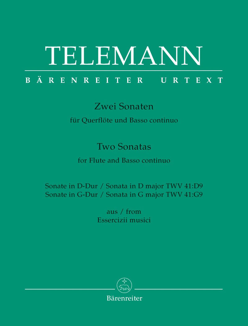 Telemann: Two Sonatas for Flute & Basso Continuo