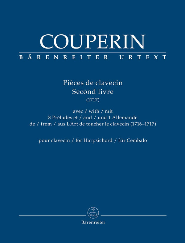 Couperin : Pieces De Clavecin for Harpsichord - Book 2 (1717)
