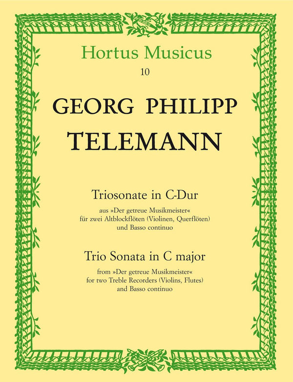 Telemann: Trio Sonata in C for 2 Treble Recorders & Basso Continuo