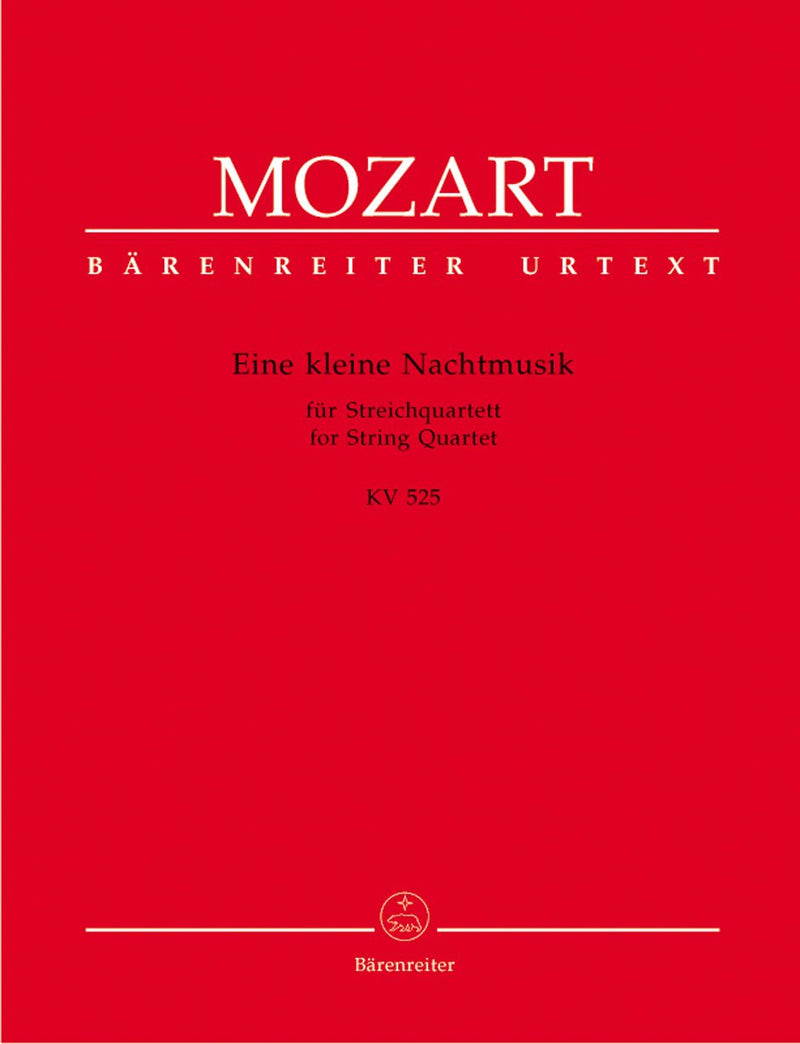 Mozart: Eine Kleine Nachtmusik K525 for String Quartet (Set of Parts)